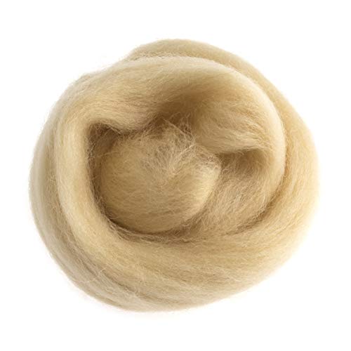 Trimits FW10.309 Natürliche Filzen Roving Wolle, Creme, 10g von Trimits