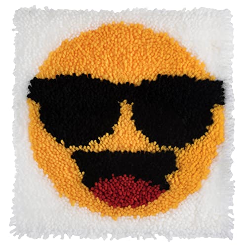 Trimits GCK097 Knüpfhaken-Set, Happy Face, 30 x 30cm von Trimits