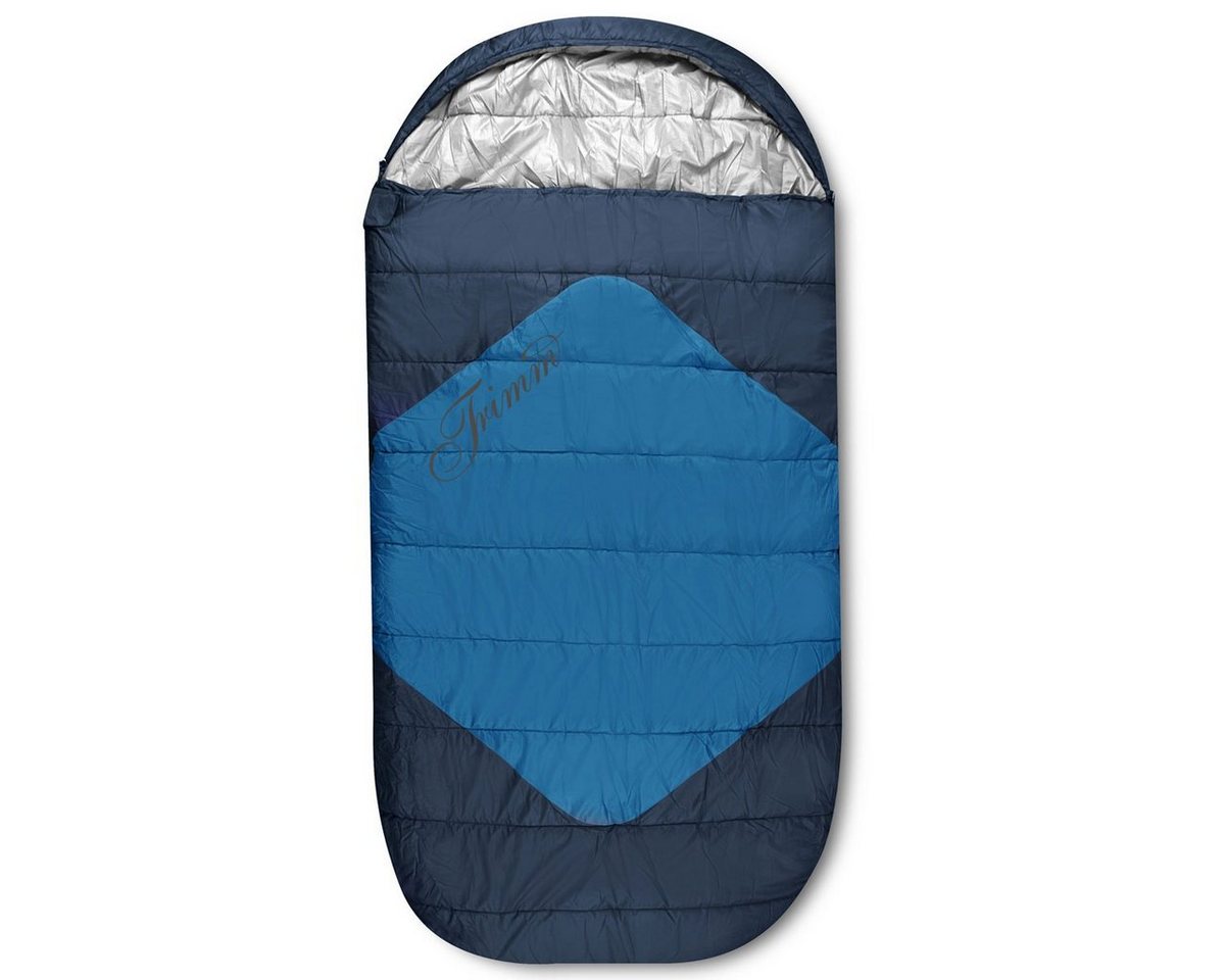 Trimm Outdoor Products Deckenschlafsack Trimm XXL Deckenschlafsack 220 x 110cm Divan Winter Schlafsack blau, 2 Wege Reißverschluss von Trimm Outdoor Products