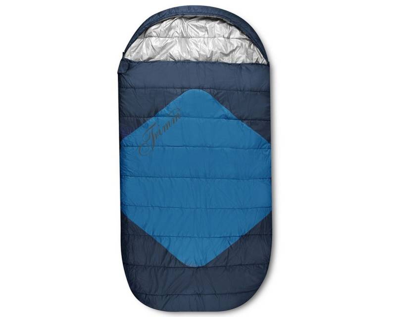 Trimm Outdoor Products Deckenschlafsack Trimm XXL Deckenschlafsack 220 x 110cm Divan Winter Schlafsack blau, 2 Wege Reißverschluss von Trimm Outdoor Products