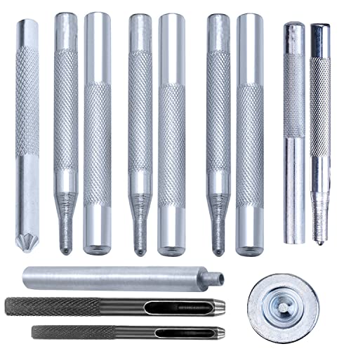 Fixing Trimming Shop-Handwerkzeuge und Locher Set von Druckknöpfen Snaps für DIY Lederhandwerk, Kleidung Reparatur, Austausch, Jacken, Beutel, Gurte, Art Work, 13pcs Fixing Trimming Shop-Handwerkzeuge und Locher Set von Druckknöpfen Snaps für DIY Lederhandwerk, Kleidung Reparatur, Austausch, Jacken, Beutel, Gurte, Art Work, 13pcs von Trimming Shop