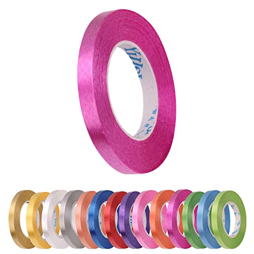 Hot Pink Ringelband zum Verpacken von Geschenken, glänzende metallische Ballonschnur, Rolle gekräuseltes Ringelband für DIY Kunst & Handwerk Weihnachten Neujahr Hochzeit Geschenke Dekoration 10 Meter von Trimming Shop