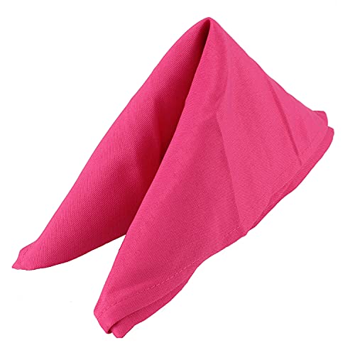 Trimming Shop 20 Inch Baumwolle Polyester Schwarz Tisch Serviette für Heim, Hotel, Essen, Hochzeit, Bankett, Party, Events, Gesäumt Kanten Leicht & Maschinenwaschbar, 1Pc - Fuchsia Rosa, 1Pc Trimming Shop 20 Inch Baumwolle Polyester Schwarz Tisch Serviette für Heim, Hotel, Essen, Hochzeit, Bankett, Party, Events, Gesäumt Kanten Leicht & Maschinenwaschbar, 1Pc - Fuchsia Rosa, 1Pc von Trimming Shop
