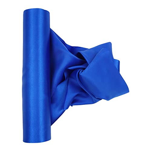 Trimming Shop 29cmx20m Königsblau Solid Satin Rolle GroÃŸ Stoff Perfekt für Stuhl Schärpe Herstellung Schleife Nähen HochzeitsstrauÃŸ Dekor Zeremonie Grand Ã–ffnung Tischläufer Blumenmuster DIY Party von Trimming Shop