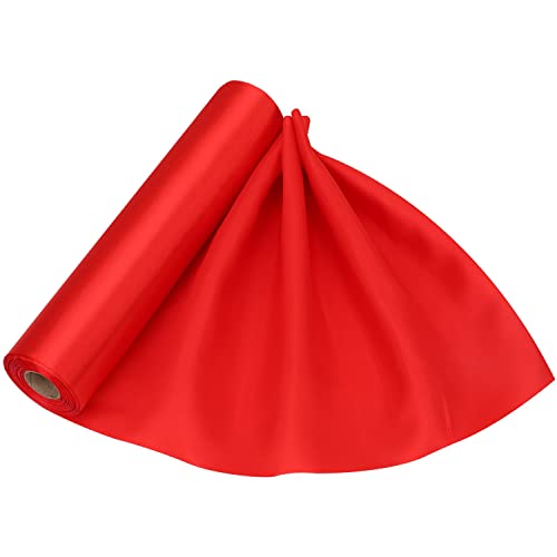 Trimming Shop 29cmx20m Rot Solid Satin Rolle GroÃŸ Stoff Perfekt für Stuhl Schärpe Herstellung Schleife Nähen HochzeitsstrauÃŸ Dekor Zeremonie Grand Ã–ffnung Blumenmuster DIY Party Dekoration von Trimming Shop