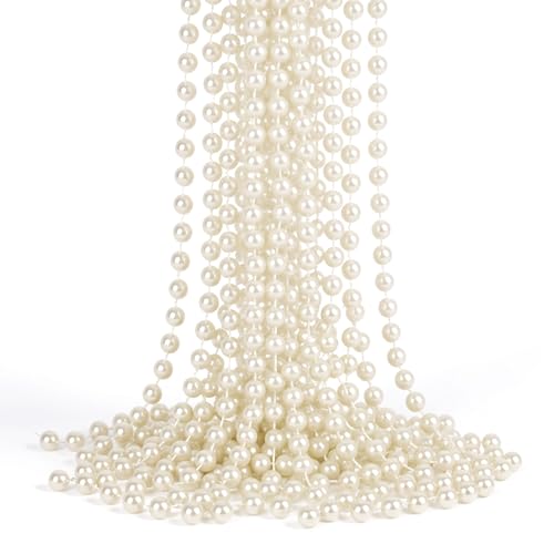 Trimming Shop 9M Beige Weihnachten Metallic Perlenkette - 7,5 mm glänzende Perlengirlande zum Aufhängen von Bäumen, DIY Handwerk, Schmuck, Feiertagstischdekoration, Party-Styling & festliche Displays Trimming Shop 9M Beige Weihnachten Metallic Perlenkette - 7,5 mm glänzende Perlengirlande zum Aufhängen von Bäumen, DIY Handwerk, Schmuck, Feiertagstischdekoration, Party-Styling & festliche Displays von Trimming Shop