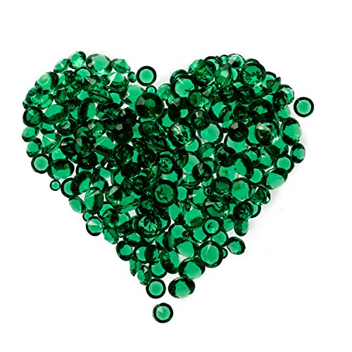 Trimming Shop Bling Diamant Hochzeit Tisch Streu Acryl Kristalle Strass Konfetti für Tisch Mittelstück Braut Party Geburtstagsparty Tisch Dekoration Vase Füller Perlen - Smaragd-grün, 4.5mm Trimming Shop Bling Diamant Hochzeit Tisch Streu Acryl Kristalle Strass Konfetti für Tisch Mittelstück Braut Party Geburtstagsparty Tisch Dekoration Vase Füller Perlen - Smaragd-grün, 4.5mm von Trimming Shop