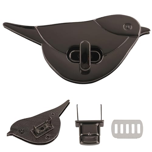 Trimming Shop Drehverschluss, Vogelform, Retro-Stil, Metalltaschenschloss, Hardware für DIY-Lederwaren, Handtaschen, Geldbörsen, Schultertaschen, dekorativer Vogel-Drehverschluss für stilvolle Trimming Shop Drehverschluss, Vogelform, Retro-Stil, Metalltaschenschloss, Hardware für DIY-Lederwaren, Handtaschen, Geldbörsen, Schultertaschen, dekorativer Vogel-Drehverschluss für stilvolle von Trimming Shop