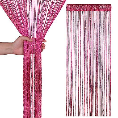 Trimming Shop Glitzer Schnur Vorhänge Fliegengitter Zimmer Organizer Fransen Panel Spaghetti Quaste Vorhang für Türöffnung, Windows, Türen, Wohnkultur, Ereignis Dekoration, 200cm x 90cm von Trimming Shop