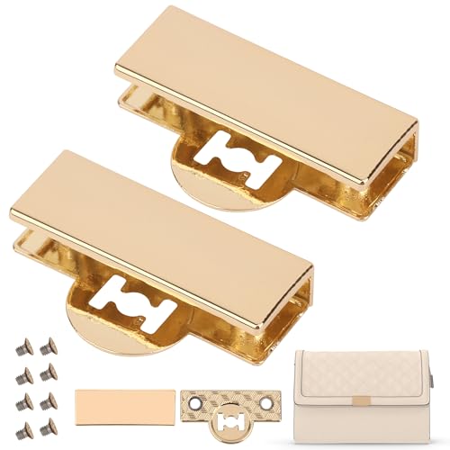 Trimming Shop Rechteckige Metallkantenplattenabdeckungen für Magnetverschlussverschluss mit Schrauben, Geldbörsenrandschlossplatte, Taschenriemenverschluss, Taschenverschluss, Hardware, Gold, 2 Stück Trimming Shop Rechteckige Metallkantenplattenabdeckungen für Magnetverschlussverschluss mit Schrauben, Geldbörsenrandschlossplatte, Taschenriemenverschluss, Taschenverschluss, Hardware, Gold, 2 Stück von Trimming Shop