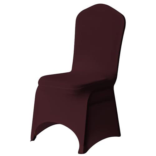 Trimming Shop Stuhlbezug aus elastischem Stoff, aus elastischem Stoff, abnehmbar, waschbar, schützend, für Hochzeiten, Bankette, Zeremonien, Hotel, Restaurant, Partys, Dekoration, 1 Stück von Trimming Shop