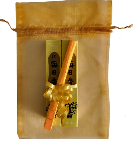TRIMONTIUM 98710 Nippon Kodo Morning Star japanische Räucherstäbchen Duopack, 2 x 50 Stück Vanille/Vanilla, 12, 100 von TRIMONTIUM