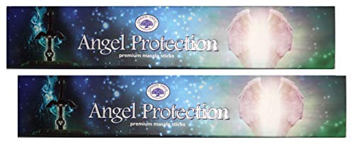 TRIMONTIUM Räucherwerk, GTL Premium-Masala-Räucherstäbchen, Naturbraun, Duo-Pack (2 x 15 g) Angel Protection/Schutz durch Engel, 2 von TRIMONTIUM