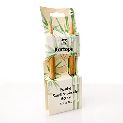 Trimz Rundstricknadeln, 80 cm, mit Metallseil, 10 mm von Trimz