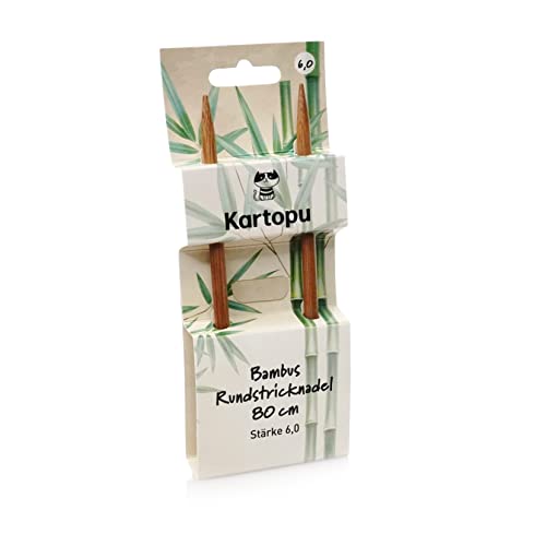 Trimz Rundstricknadeln, 80 cm, mit Metallseil, 6 mm von Trimz