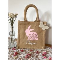 Ostertasche/Jutetasche Mit Namen Pastell Geschenke Zu Ostern Osterkörbchen Ostertäschchen Personalisiert von TrinchensWERKELEI