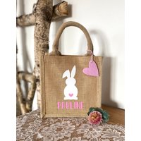Ostertasche Personalisiert , Osternest, Easter, Osterkörbchen, Osterkorb, Jutetasche Mit Name Ostertasche Personalisiert , Osternest, Easter, Osterkörbchen, Osterkorb, Jutetasche Mit Name von TrinchensWERKELEI