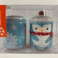 Winter Pinguin/Schnee Salz Und Pfeffer Streuer Küchengeschirr Sammlerstück Deko Home Dekor von TrinketsByJacqueline