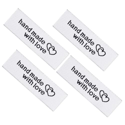 100STUCK Handmade Label Zum Annähen Basteln Stricken Nähen Etiketten Handmade Stoff Labels Tag Kleideretiketten Handmade with Love Handarbeit Etiketten für DIY Klediung Näharbeit 100STUCK Handmade Label Zum Annähen Basteln Stricken Nähen Etiketten Handmade Stoff Labels Tag Kleideretiketten Handmade with Love Handarbeit Etiketten für DIY Klediung Näharbeit von Trinkrittey