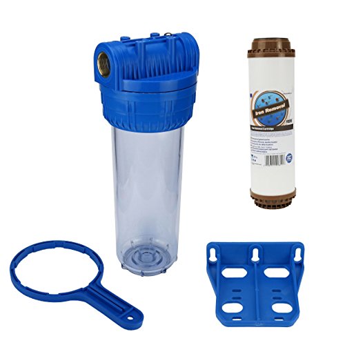 Trinkwasserladen Wasser Filtergehäuse 10" 3-teilig 3/4" Ig Messing Vorfilter Pool + Aquafilter Eisenfilter von Trinkwasserladen