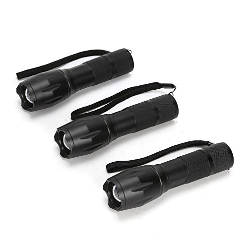 Trintion 3 Stück Led Taschenlampe Aufladbar 10000 Lumen Extrem Hell Taschenlampe IP67 Wasserdicht 5 Lichtmodi für Camping Outdoor Wandern Angeln von Trintion