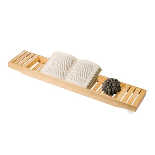 Trintion Badewannenablage aus Bambus 70 x 14,5 x 5 cm Stabiles Badewannenbrett mit Gitterdesign Wannenbrücke für Badeutensilien Weingläser & Kerzen Naturholz Feuchtigkeitsbeständig Trintion Badewannenablage aus Bambus 70 x 14,5 x 5 cm Stabiles Badewannenbrett mit Gitterdesign Wannenbrücke für Badeutensilien Weingläser & Kerzen Naturholz Feuchtigkeitsbeständig von Trintion