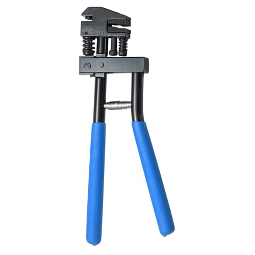 Trintion Kombinierte Absetzzange Ø5 mm 290 mm Lochzange Falzzange Blechlocher Karosseriezange zum Lochen und Falzenfür Karosseriebereich Absetz Zange Auto Reparatur (Blau) von Trintion
