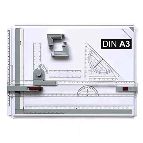 Trintion Professionelles Zeichenbrett A3 Zeichenbrett Mit Multifunktionalem Einfachem Zeichenbrett Geotechnisches Brett Zeichenbrett Parallel Zeichenschienen von Trintion