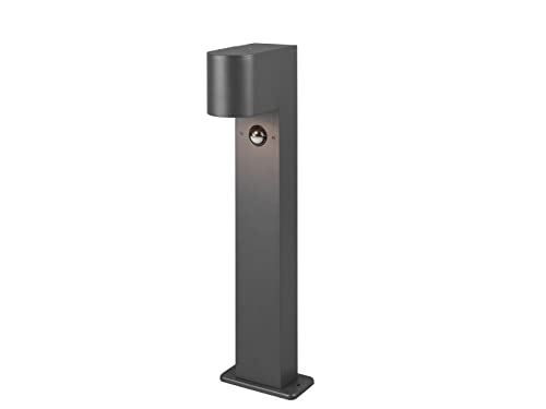 meineWunschleuchte Sockelleuchte mit Bewegungsmelder aus Druckguss Aluminium in Anthrazit, Höhe 50cm von meineWunschleuchte