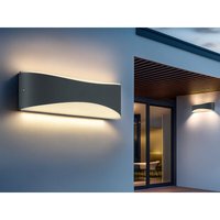 2er Set led Außenwandleuchten in Anthrazit mit Up and Down Beleuchtung, IP65 2er Set led Außenwandleuchten in Anthrazit mit Up and Down Beleuchtung, IP65 von Trio Leuchten