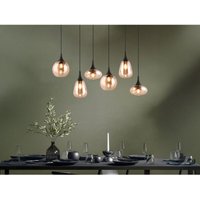 Pendelleuchte lumina 6-flammig, Glas amberfarbig, Breite 93cm Pendelleuchte lumina 6-flammig, Glas amberfarbig, Breite 93cm von Trio Leuchten