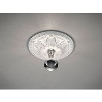 Bemalbare led Stuckrosette Gipsleuchte in Weiß für Decken, ø 30cm von Trio Leuchten
