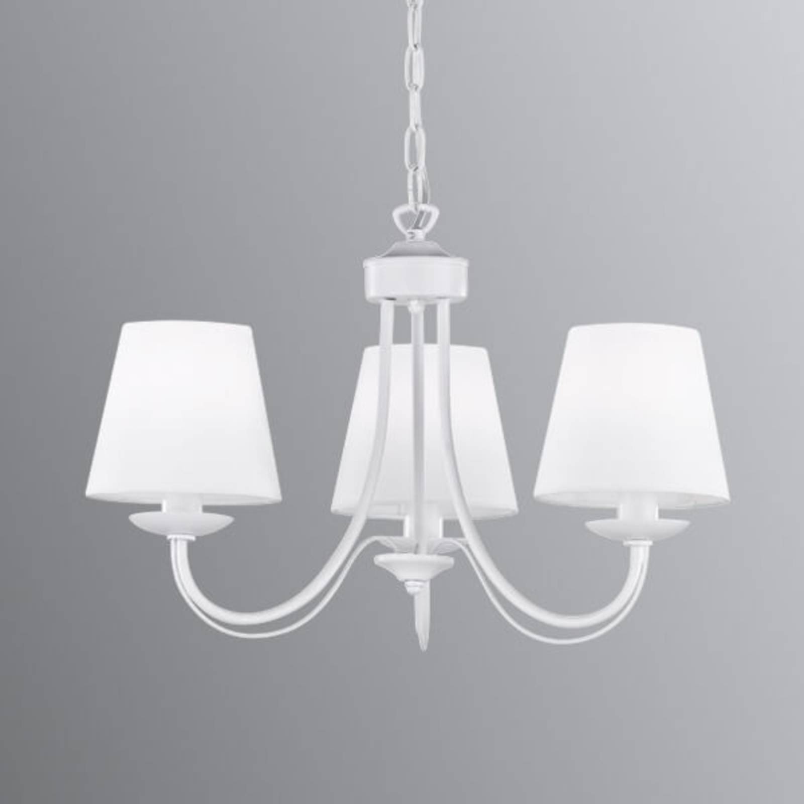 Kronleuchter Cortez, weiß, 3-flammig von Trio Lighting