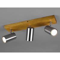 Deckenstrahler marley Silber mit Holz 3-flammig, Breite 44cm Deckenstrahler marley Silber mit Holz 3-flammig, Breite 44cm von TRIO LIGHTING