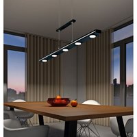 Led Pendelleuchte lacal Schwarz dimmbar & höhenverstellbar bis 160cm, b: 100cm von DEFIBRICO