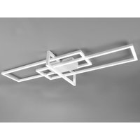 Defibrico - Große led Deckenleuchte salinas mit Switch Dimmer Weiß matt 100cm lang von DEFIBRICO