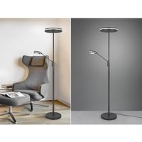 Großer led Deckenfluter franklin mit Lesearm, Höhe 181cm, Anthrazit Großer led Deckenfluter franklin mit Lesearm, Höhe 181cm, Anthrazit von TRIO LIGHTING