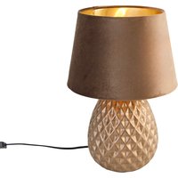 Klassische Tischlampe braun 35 cm - Betty von Trio Leuchten