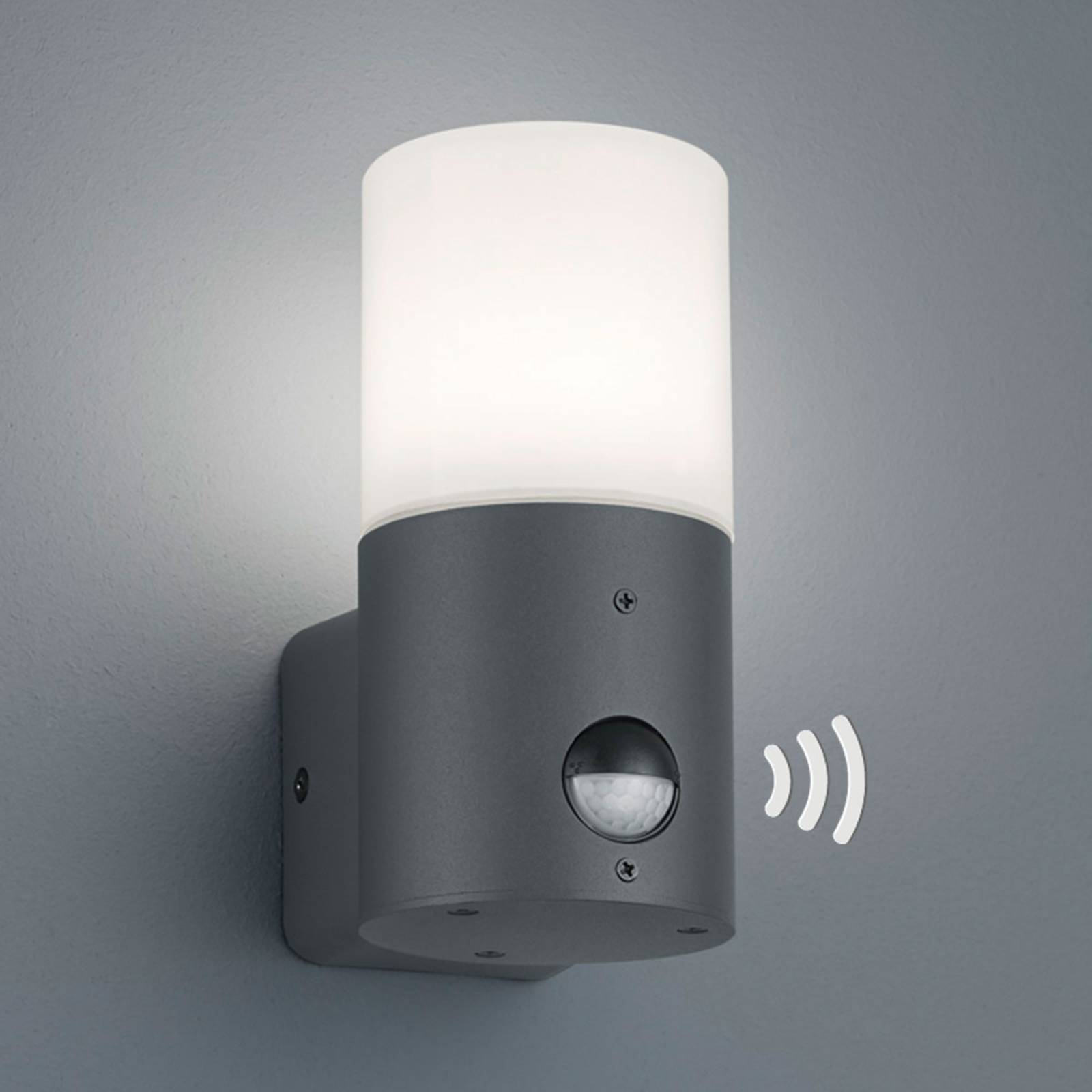 Kleine Außenwandleuchte Hoosic mit Bewegungsmelder Kleine Außenwandleuchte Hoosic mit Bewegungsmelder von Trio Lighting