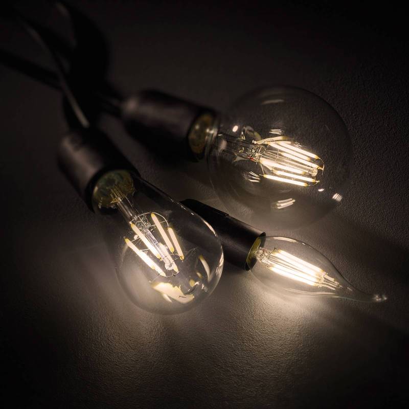 LED-Filamentlampe E27 8W Switch Dimmer, 2.700K von Trio Lighting