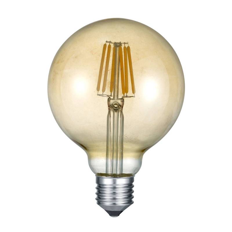 LED-Globelampe E27 6W 2.700K amber von Trio Lighting