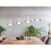 LED Pendelleuchte CELESTE 4-flammig höhenverstellbar Glas Chrom B: 115cm LED Pendelleuchte CELESTE 4-flammig höhenverstellbar Glas Chrom B: 115cm von Trio Leuchten
