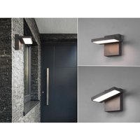 Trio Leuchten - led Außenwandleuchte 2er Set Downlight schwenkbar in Anthrazit von Trio Leuchten