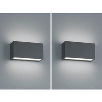 Led Außenwandleuchte 2er Set Up- & Down Light in Anthrazit Led Außenwandleuchte 2er Set Up- & Down Light in Anthrazit von Trio Leuchten