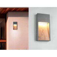 Trio Leuchten - led Außenwandleuchte salmon in Anthrazit & Holzoptik, Höhe 33cm Trio Leuchten - led Außenwandleuchte salmon in Anthrazit & Holzoptik, Höhe 33cm von Trio Leuchten