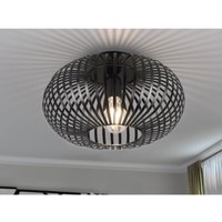 Led Deckenleuchte Gitter Lampenschirm Metall in Schwarz, ø 30cm Led Deckenleuchte Gitter Lampenschirm Metall in Schwarz, ø 30cm von Trio Leuchten