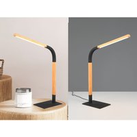 Led Schreibtischleuchte norris Schwarz mit Holz, Höhe 42cm Led Schreibtischleuchte norris Schwarz mit Holz, Höhe 42cm von Trio Leuchten