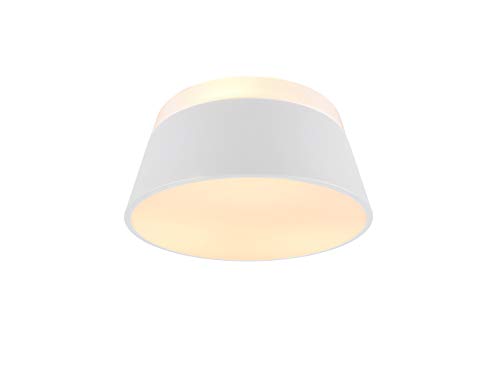 Metallschirm LED Deckenleuchte in Weiß matt für Esszimmer / Kücheninsel, Ø 45cm von Trio Leuchten