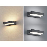 Moderne led Außenwandleuchte Anthrazit IP65 - 2er set für Fassadenbeleuchtung von Trio Leuchten