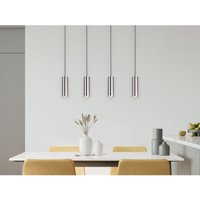 Pendelleuchte marley 4-flammig Metall Silber, Breite 75cm Pendelleuchte marley 4-flammig Metall Silber, Breite 75cm von BIGBUY